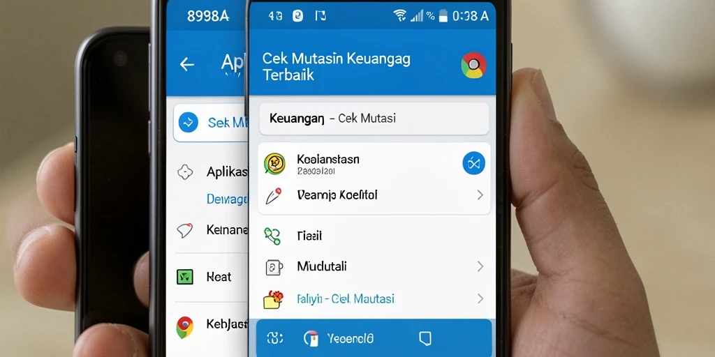 Tampilan antarmuka aplikasi Cek Mutasi 898A yang bersih dan informatif.
