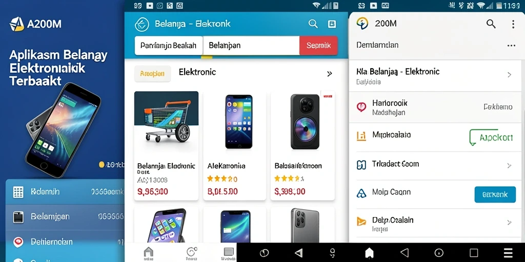Tampilan antarmuka A200M yang user-friendly dan atraktif.