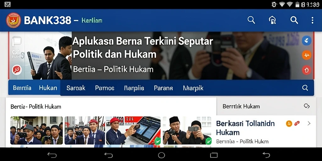 Tampilan antarmuka BANK338 yang informatif dan menarik untuk berita politik dan hukum.