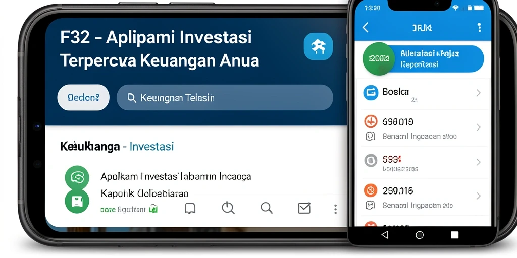 Tampilan antarmuka pengguna aplikasi Investasi F32 yang ramah dan informatif.