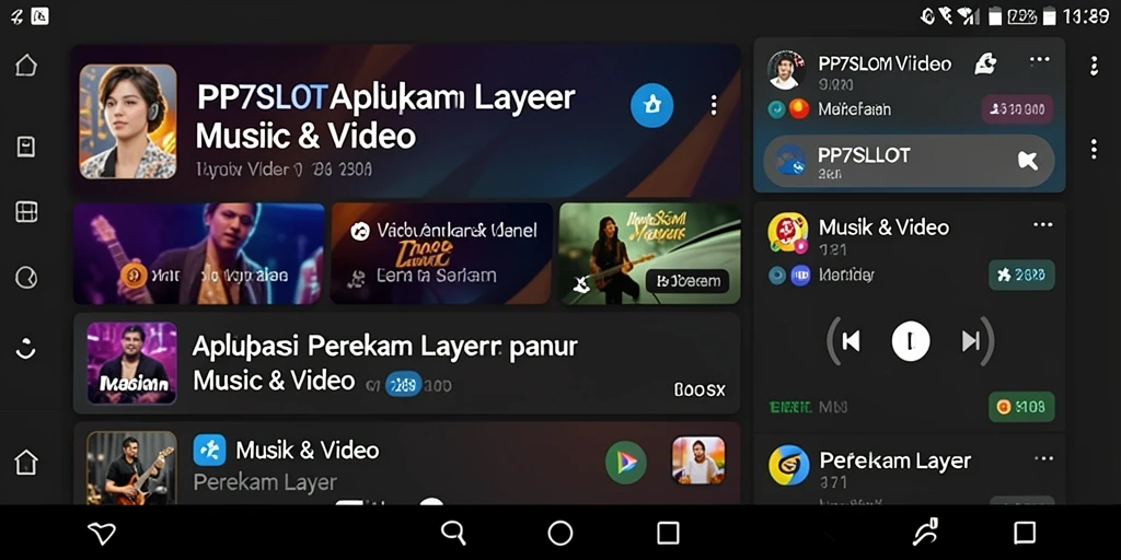 Tampilan antarmuka aplikasi Perekam Layar PP7SLOT yang mudah digunakan.
