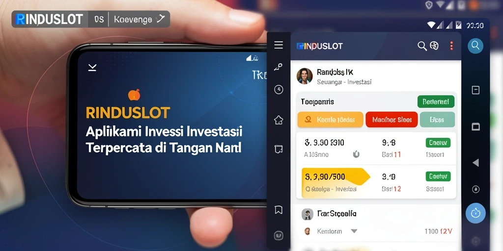 Tampilan antarmuka pengguna RINDUSLOT yang menarik dan intuitif.