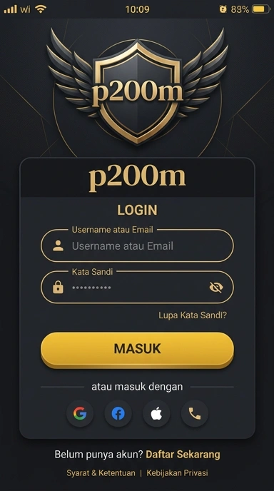 Masuk Akun p200m untuk Pengguna Android