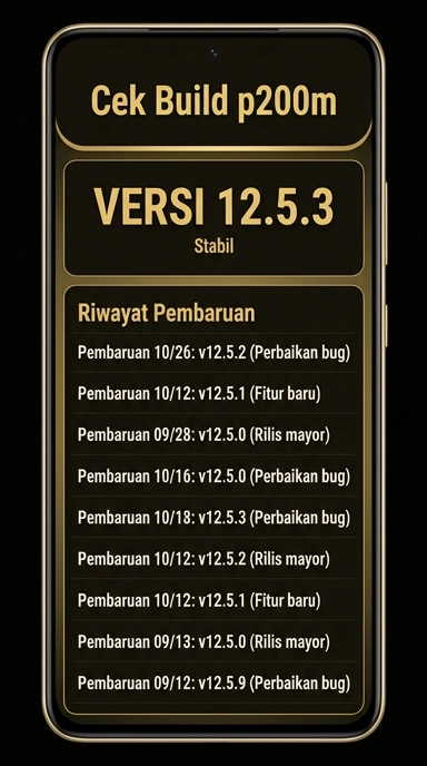 Riwayat Versi p200m untuk Pengguna Android